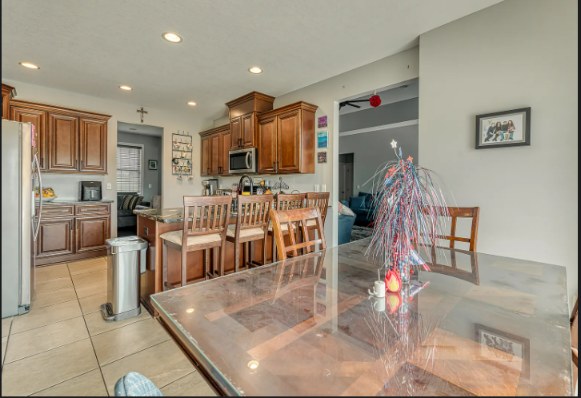 Dining nook off the kitchen